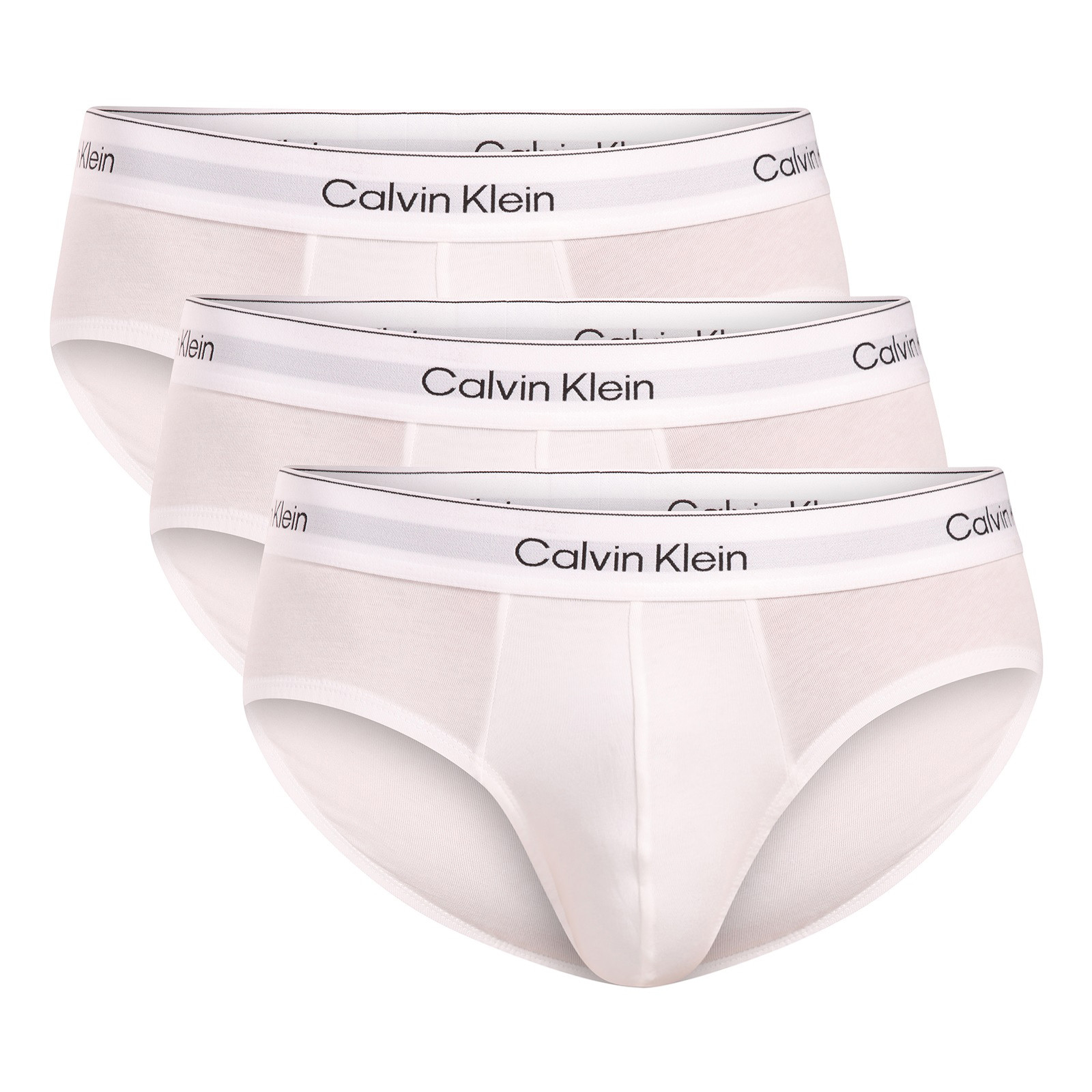 3PACK pánské slipy Calvin Klein bílé (NB4388-100) S