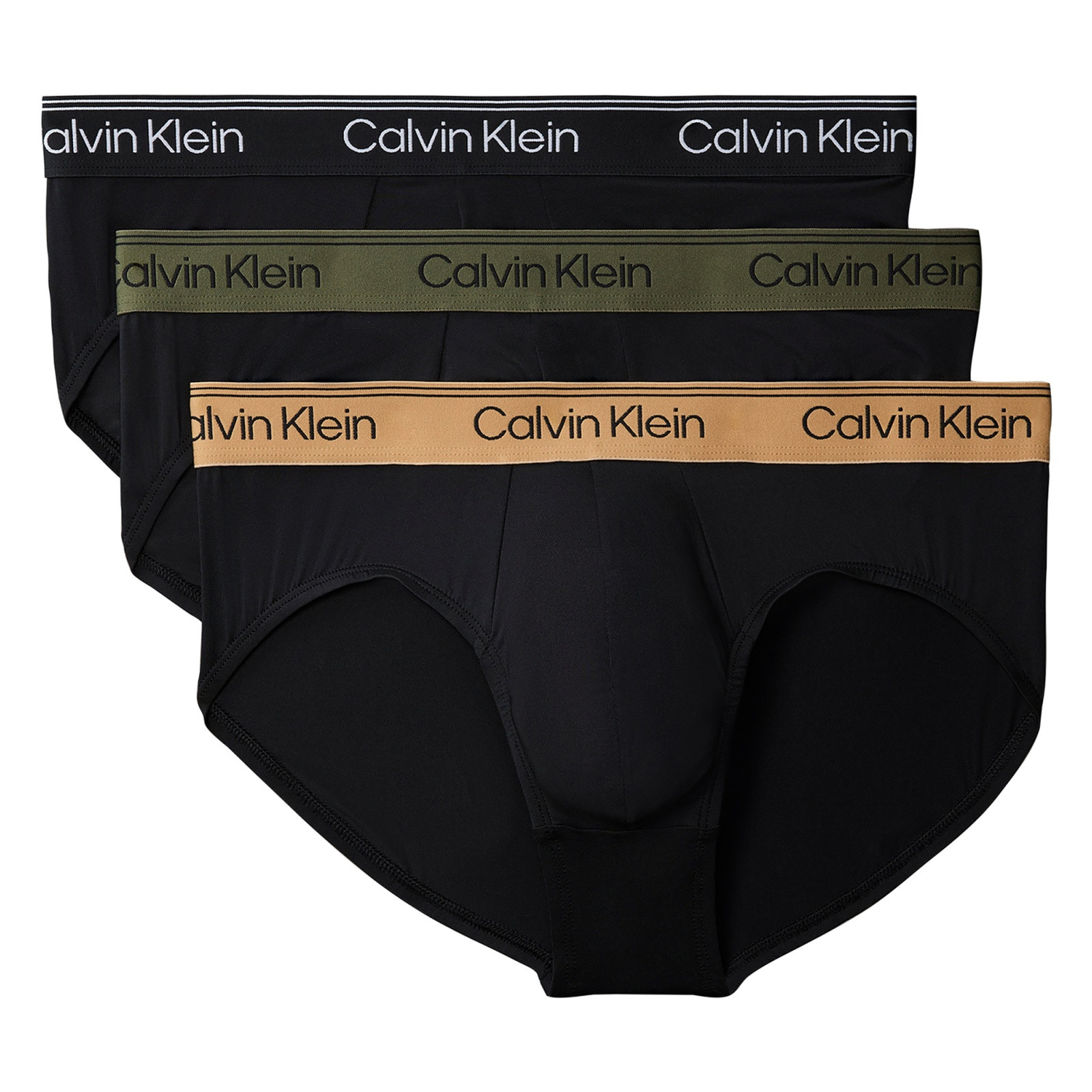 3PACK pánské slipy Calvin Klein vícebarevné (NB4408-HUE) 3XL