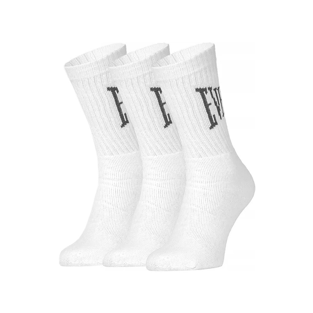 3PACK ponožky Everlast vysoké bílé (SKT001-02) L