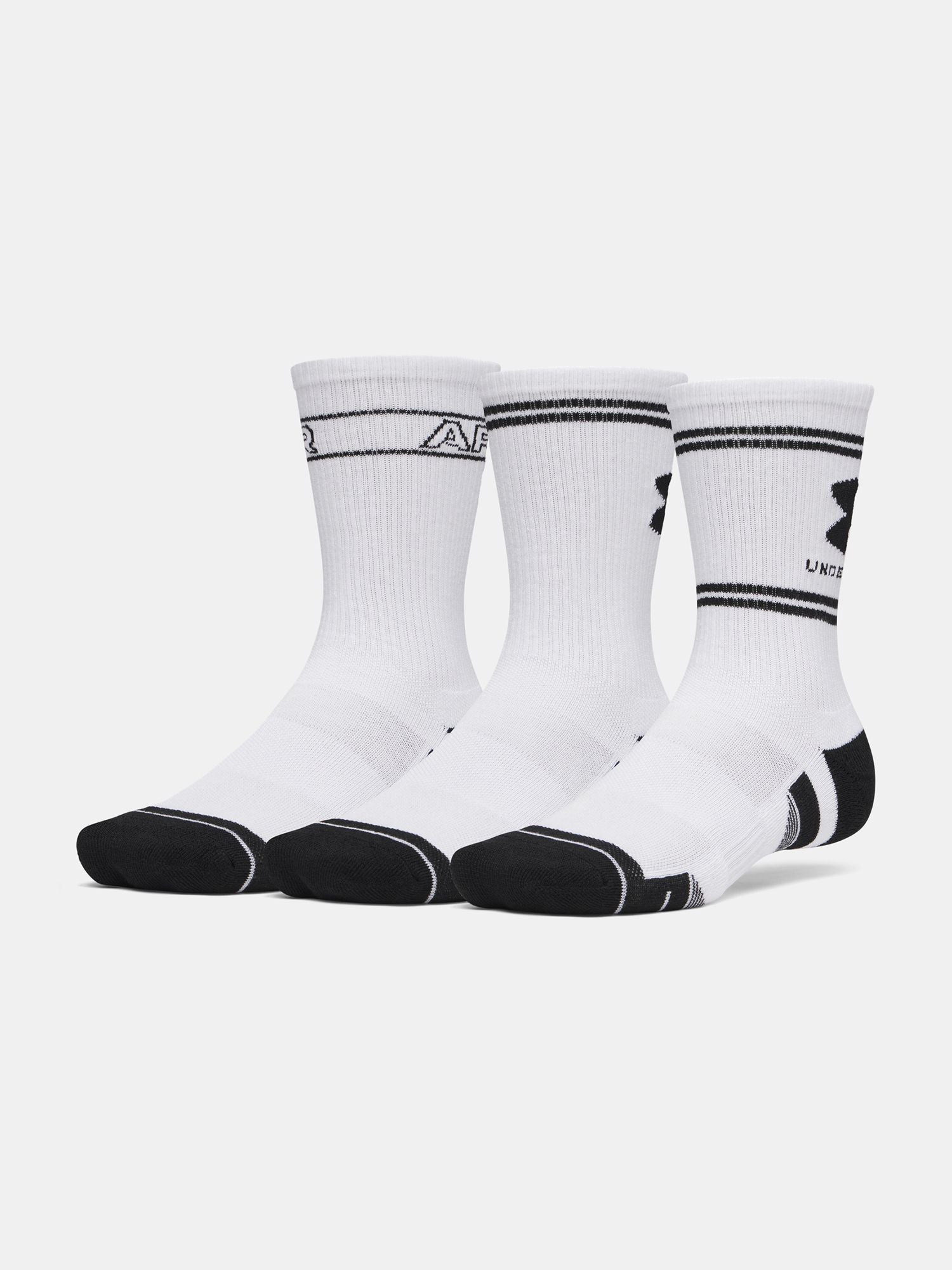 3PACK ponožky Under Armour bílé (6015141 100) XL