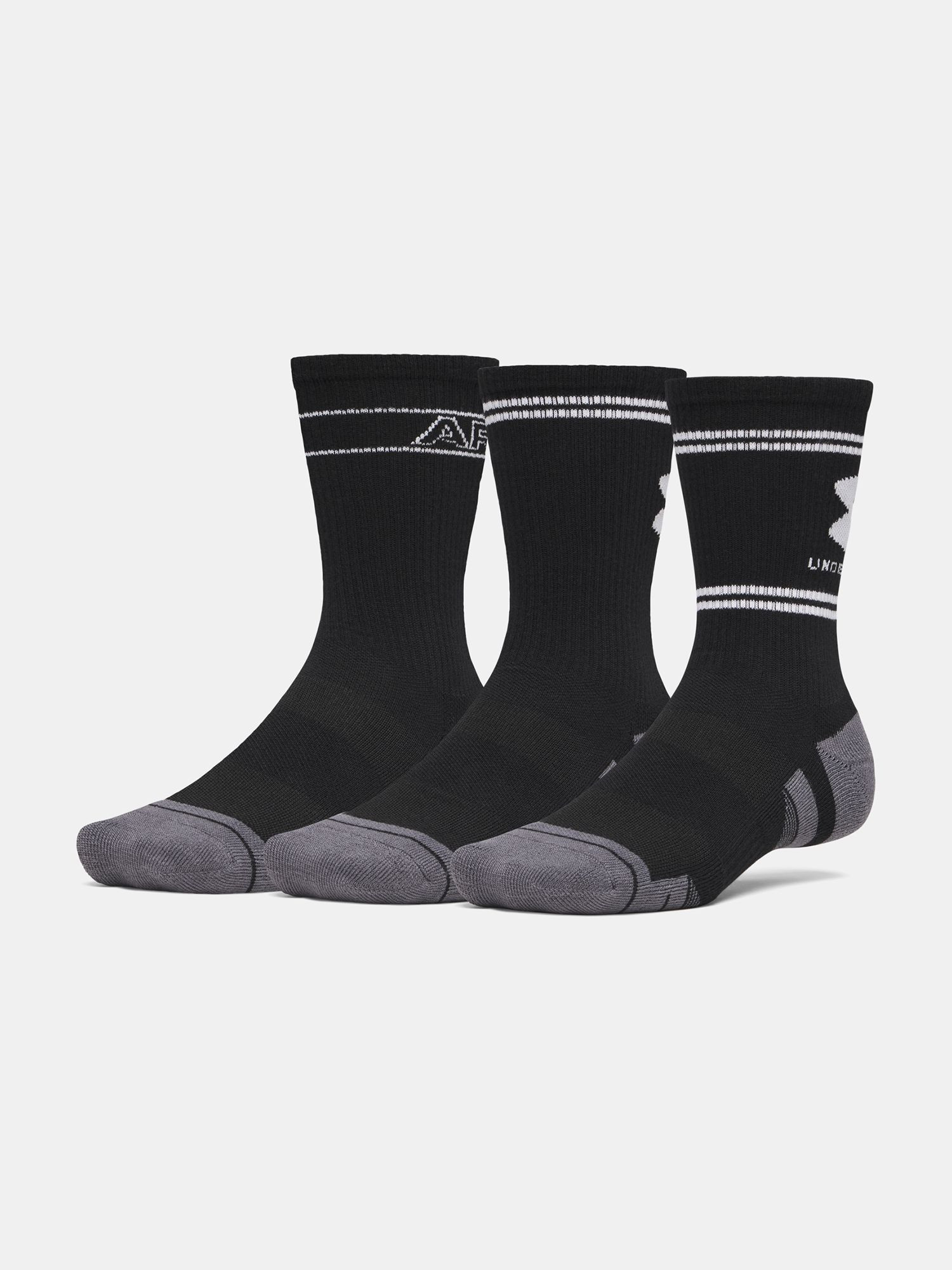 3PACK ponožky Under Armour černé (6015141 008) L