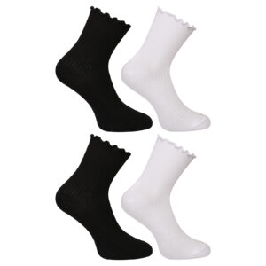 4PACK ponožky PIECES vysoké vícebarevné (17161341-black) uni