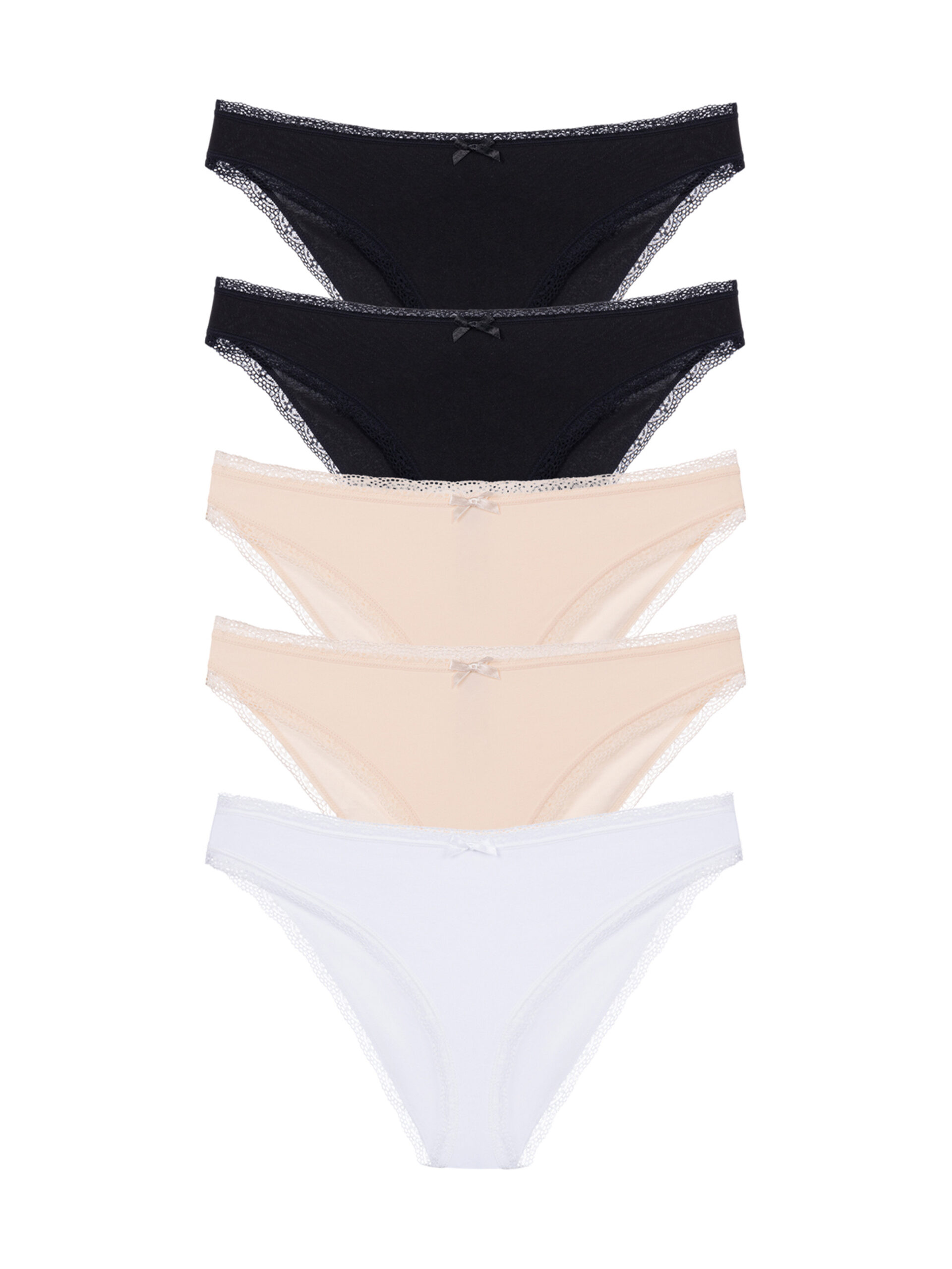 5PACK dámské kalhotky brazilky Dorina Essential Cotton vícebarevné (DCBZ0006CO035-5X0039) M