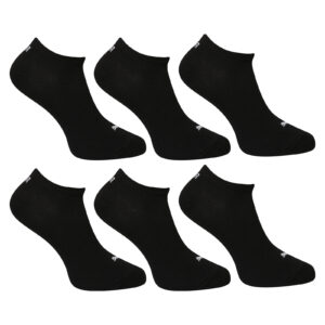 6PACK ponožky Puma nízké černé (701236166 001) XL