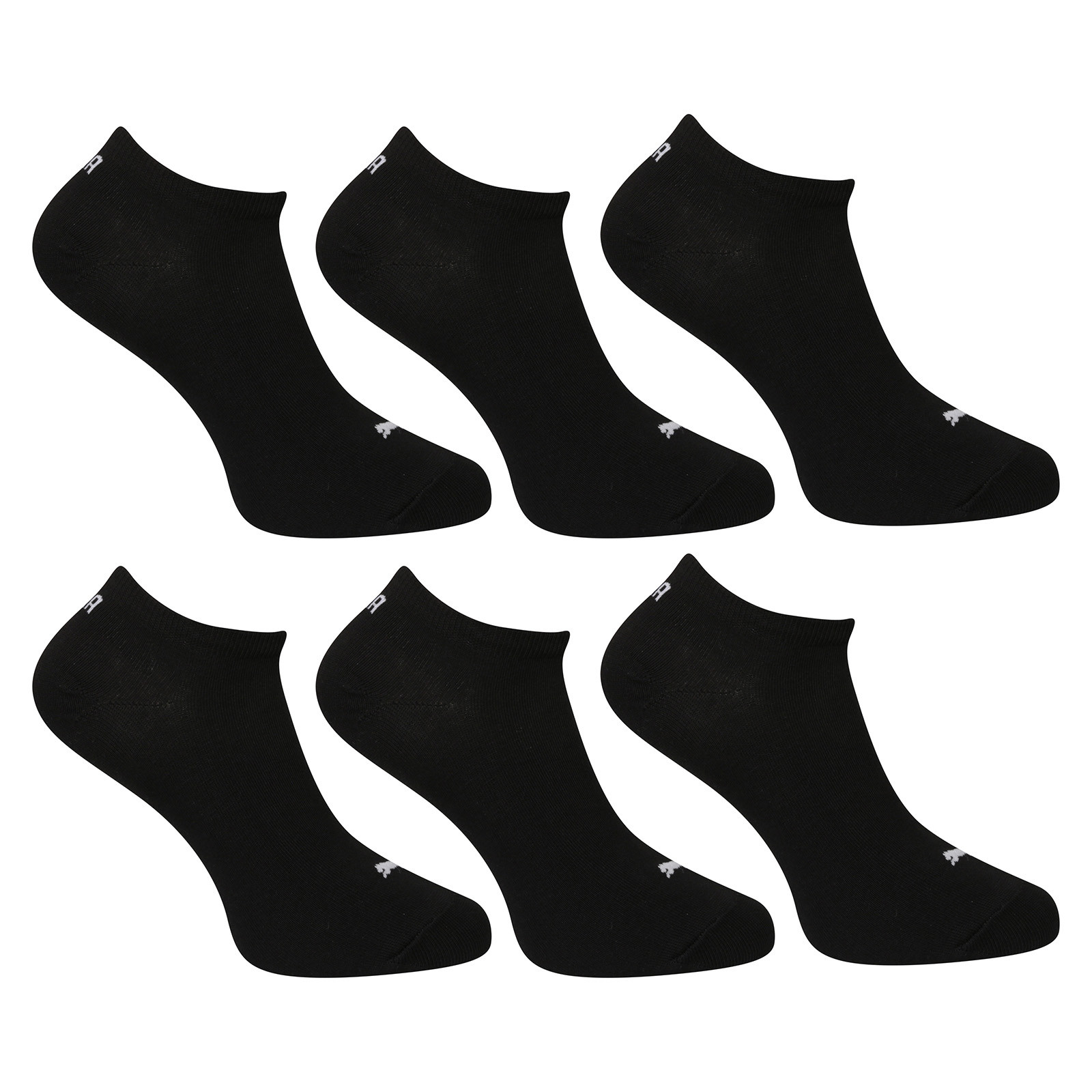 6PACK ponožky Puma nízké černé (701236166 001) XL