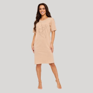 Dámská noční košile Cornette béžová (1108/507) 3XL