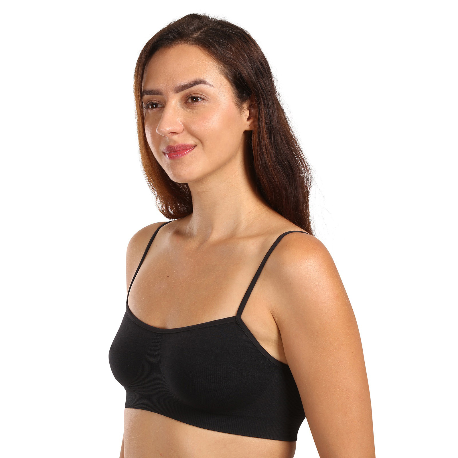 Dámská podprsenka Moravec bezešvá černá (Daily top) L/XL - Obrázek 2