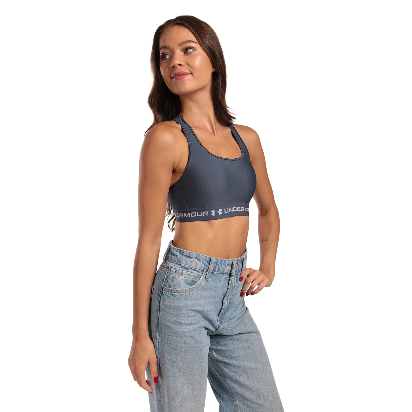 Dámská podprsenka Under Armour šedá (1361034 044) S - Obrázek 2