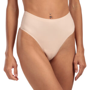 Dámská tanga Julimex béžová (String Maxi beige) M