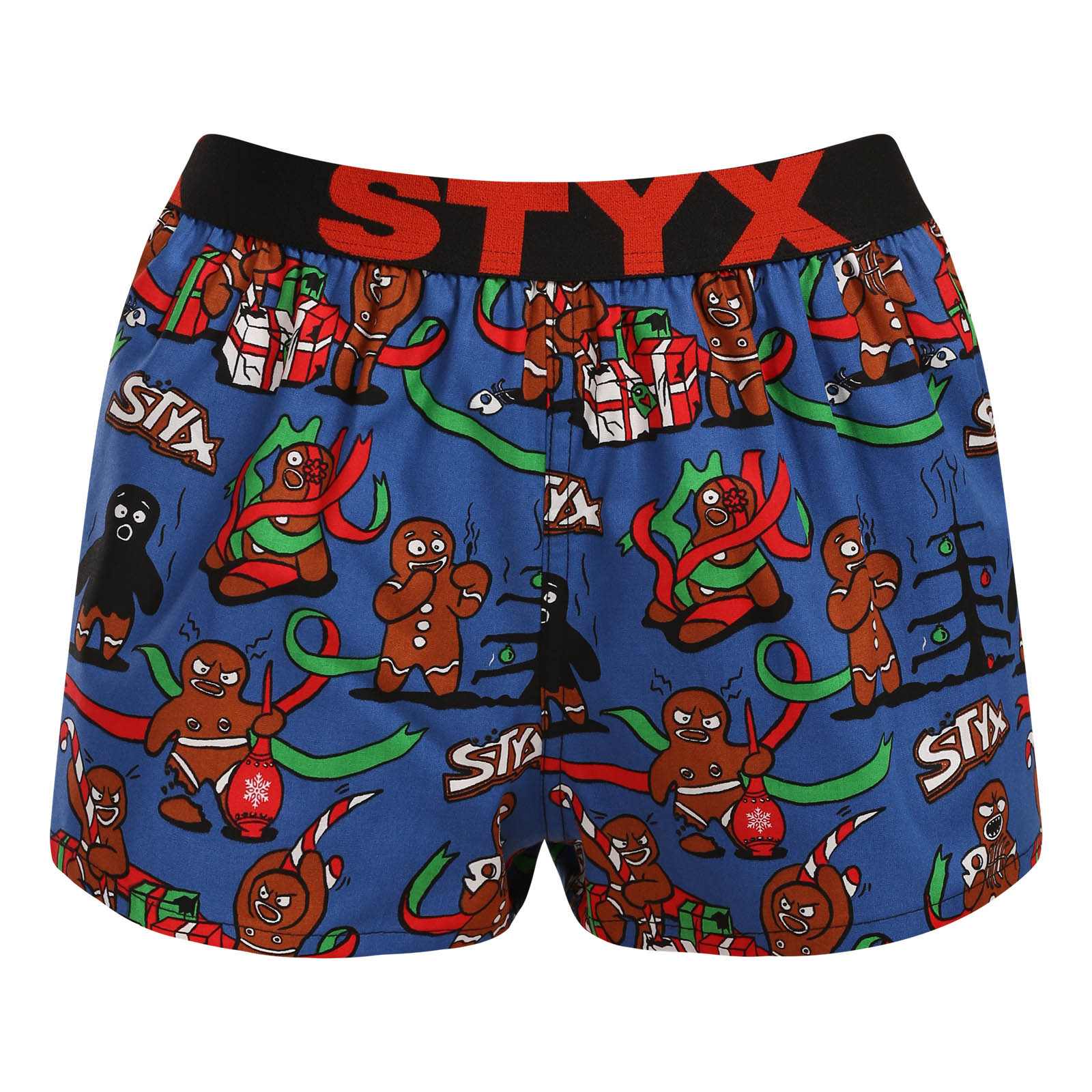 Dámské trenky Styx art sportovní guma Vánoce perníčci (T1956) XL
