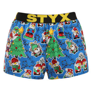 Dámské trenky Styx art sportovní guma Vánoce skřítci (T1959) XL