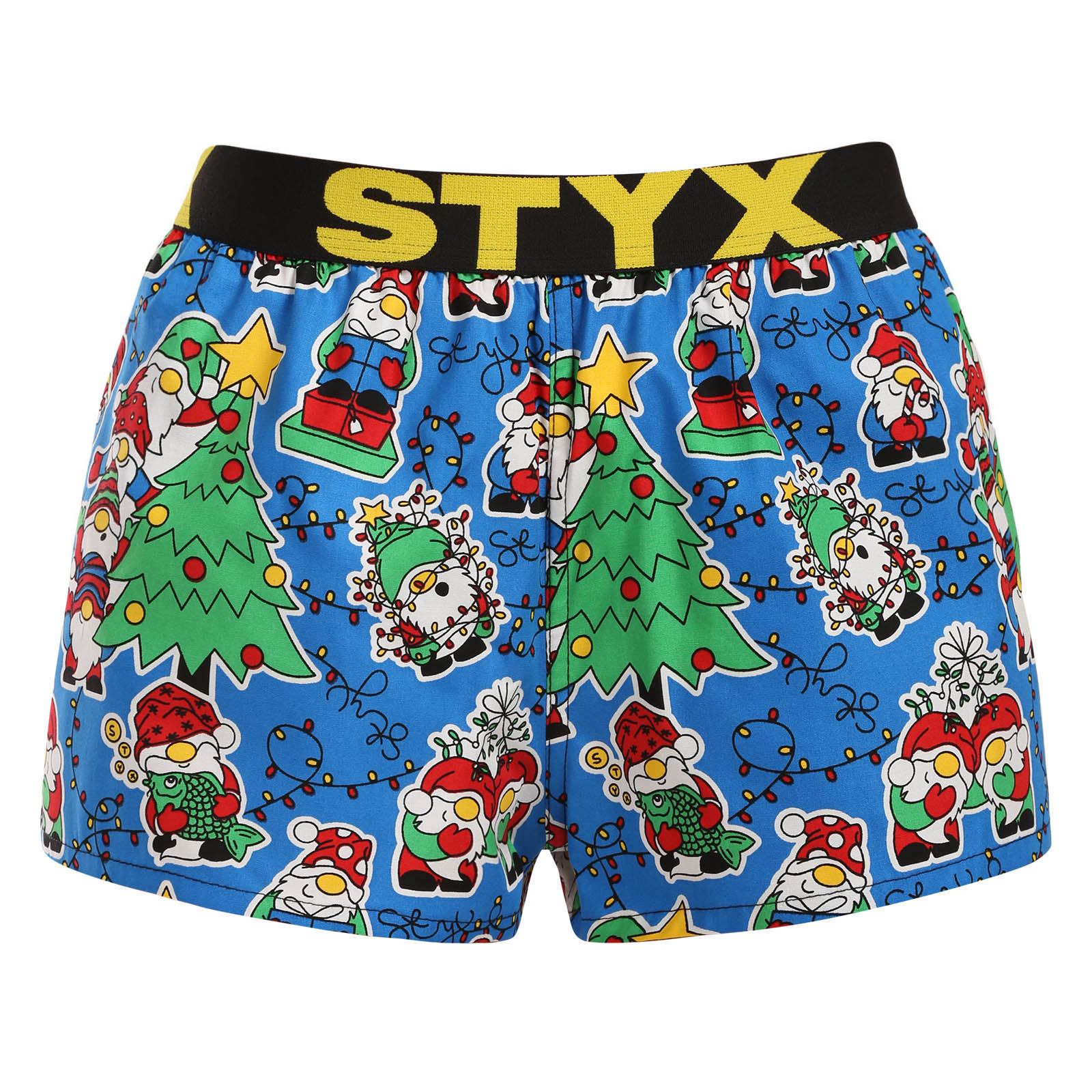 Dámské trenky Styx art sportovní guma Vánoce skřítci (T1959) XL