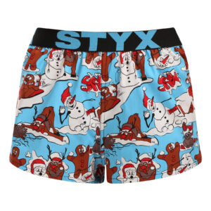Dámské trenky Styx art sportovní guma Vánoce zábava (T1958) XL