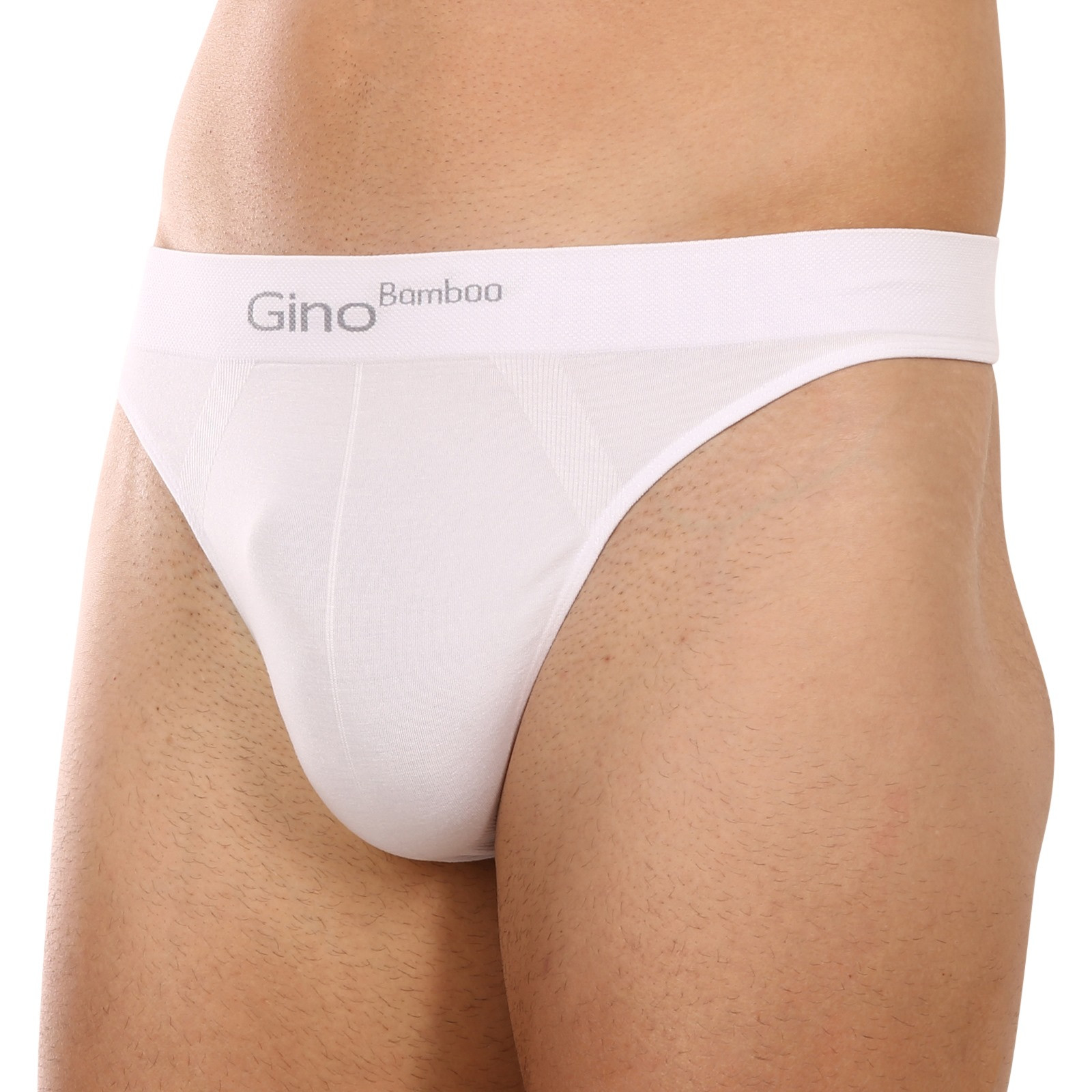 Pánská tanga Gino bílé (52002) S - Obrázek 2