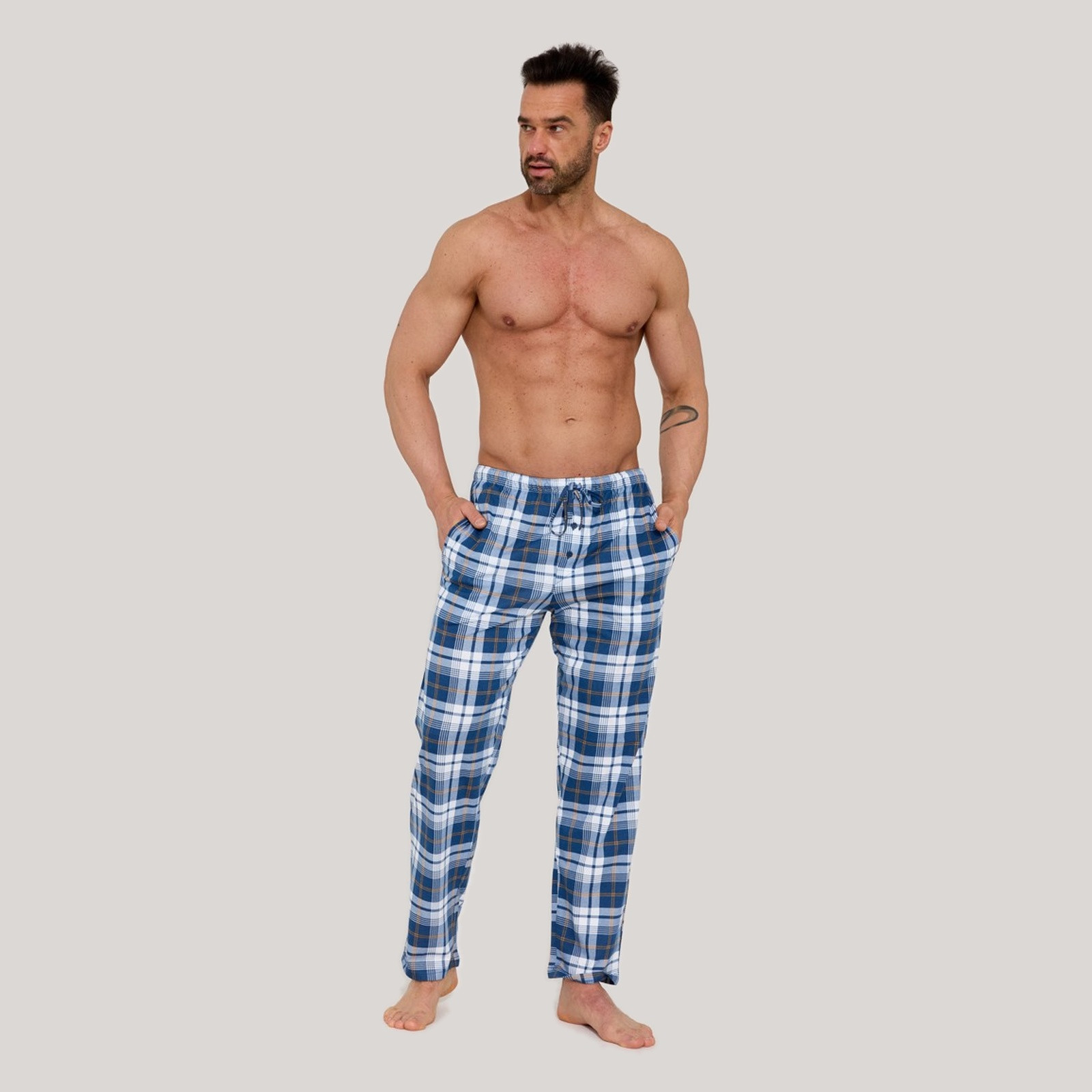 Pánské kalhoty na spaní Cornette vícebarevné (691/63) XL