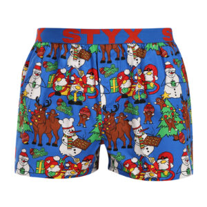 Pánské trenky Styx art sportovní guma Vánoce pohoda (B1957) L