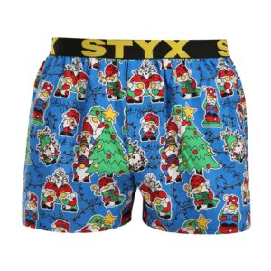 Pánské trenky Styx art sportovní guma Vánoce skřítci (B1959) L
