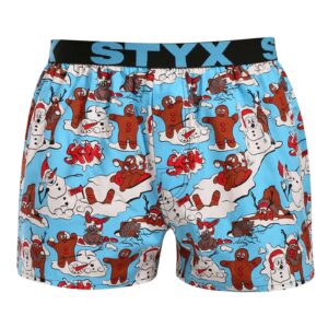 Pánské trenky Styx art sportovní guma Vánoce zábava (B1958) L
