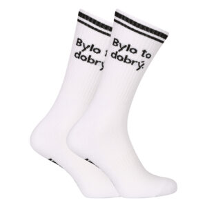 Ponožky Nedeto sportovní vysoké Bylo to dobrý. bílé (1NOBT19) S