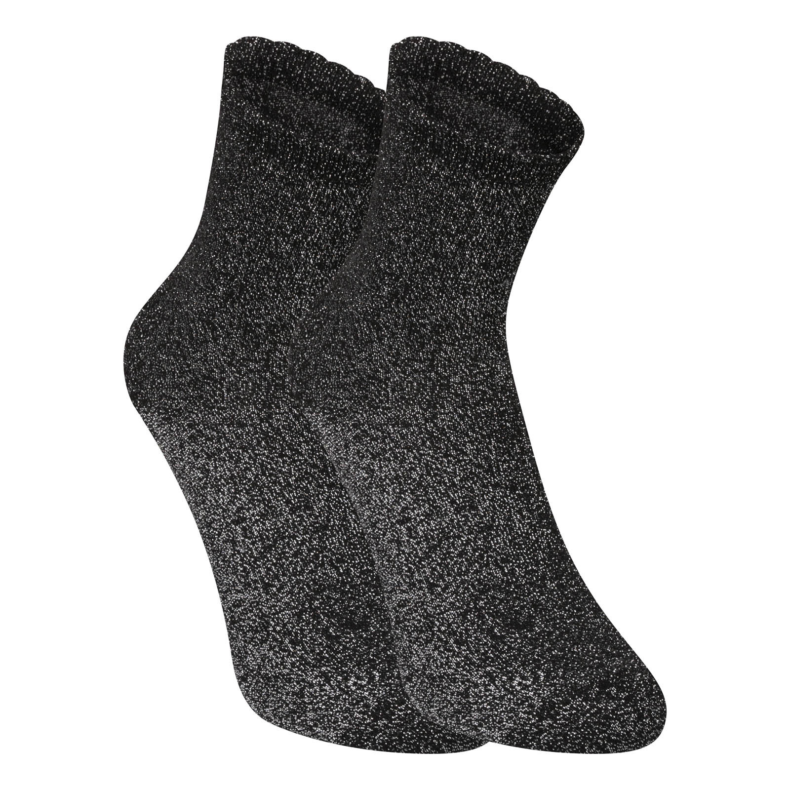 Ponožky PIECES vysoké černé (17078534-black/silver) uni - Obrázek 2